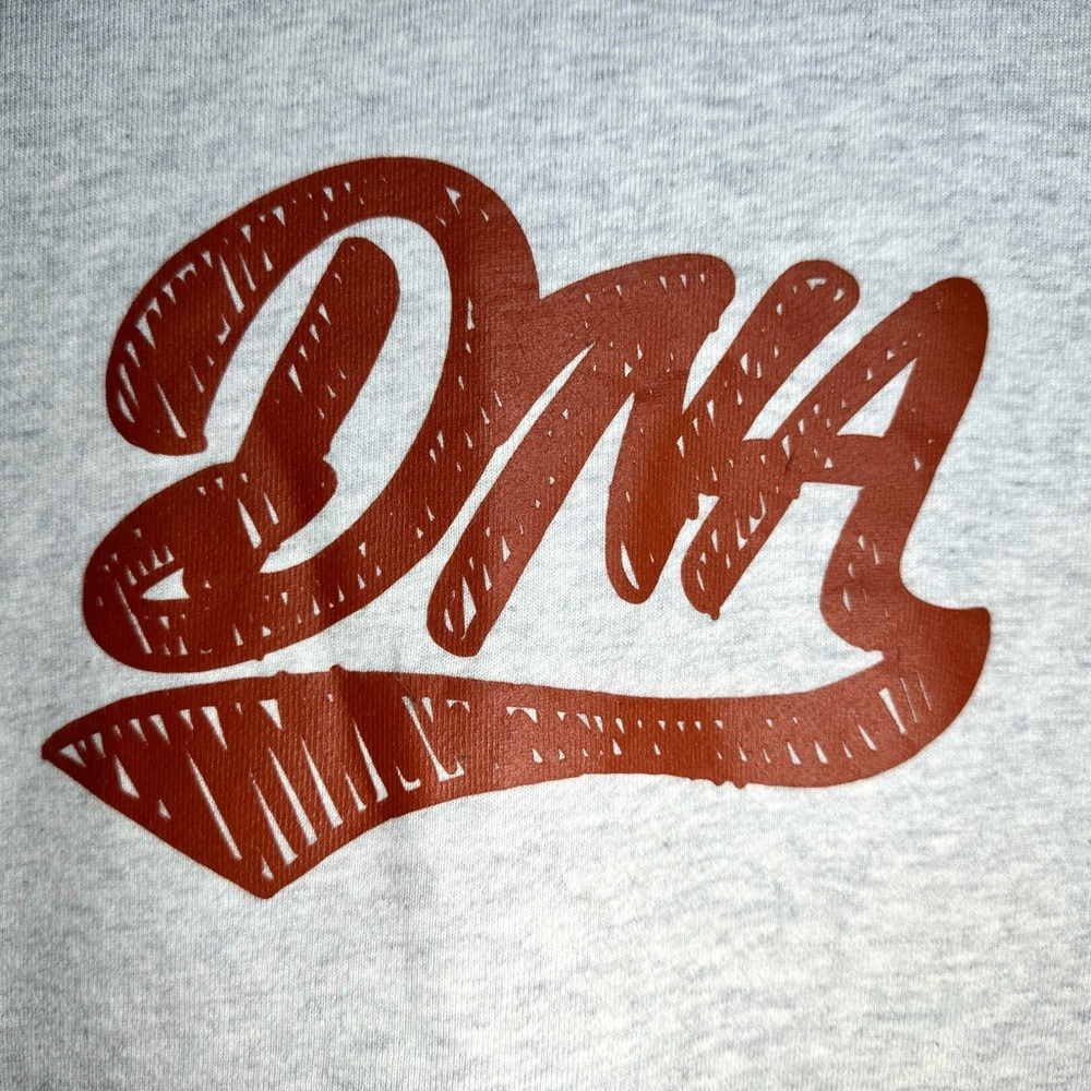 Official BTS DNA Varsity Sweatshirt 03 Big Hit Ent. Women’s Large Gray - Picture 6 of 9